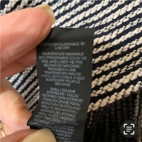 Sweaty Betty Rest Up Half Zip Pullover in Navy and White Size 6 - Picture 11 of 12